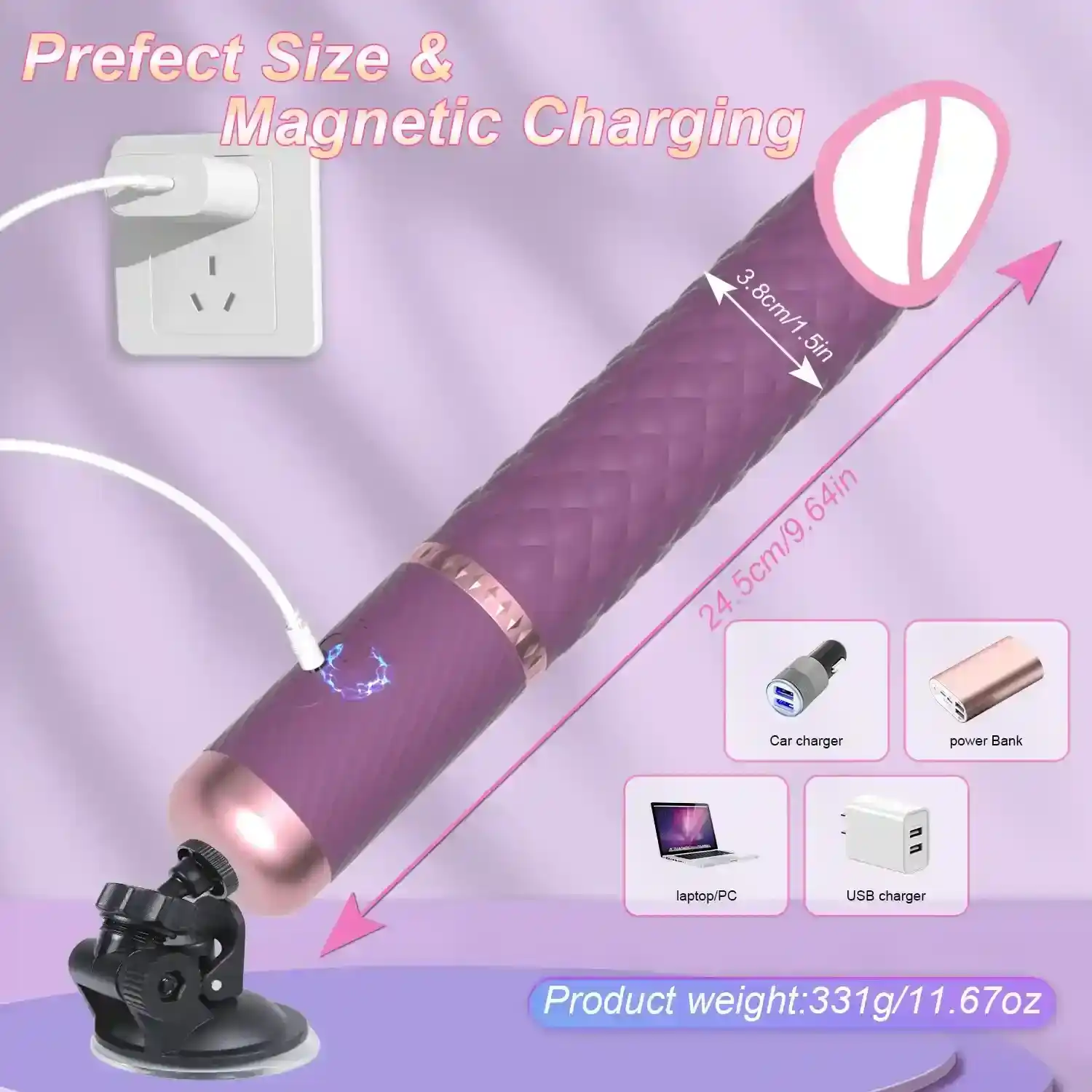 vibrateur connecte en silicone medical