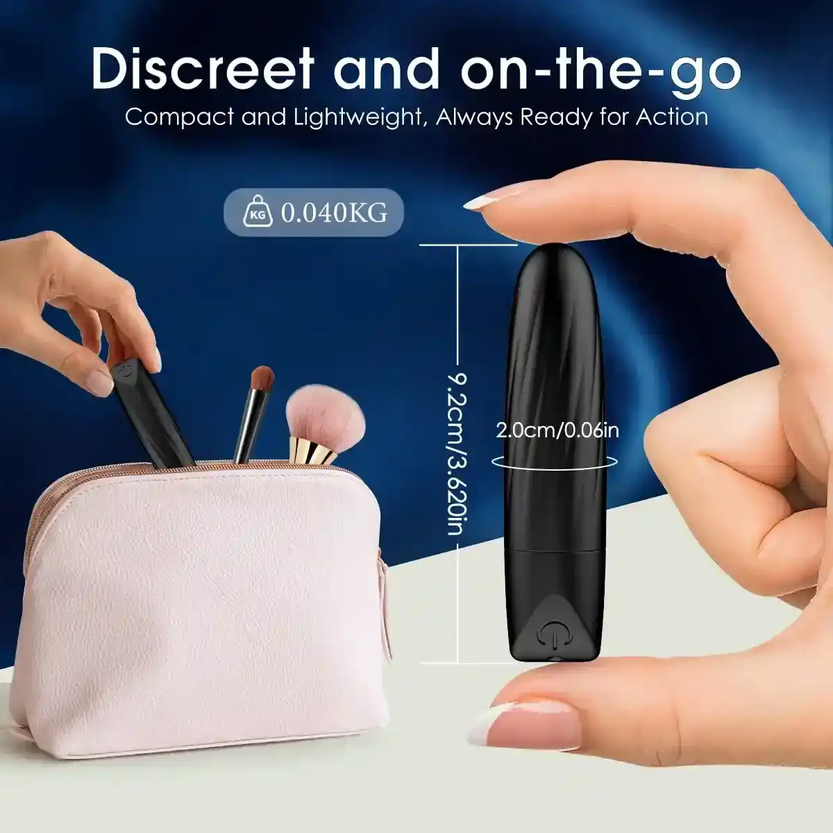 vibrateur de voyage en silicone ipx7