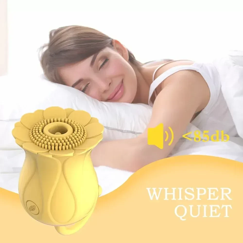 vibrateur fleur rose 10 modes silencieux