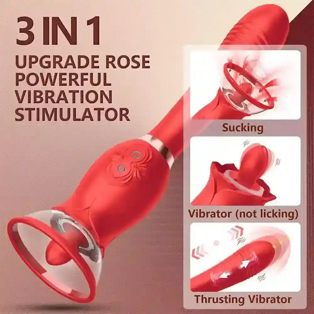 vibrateur langue rose multifonction etanche