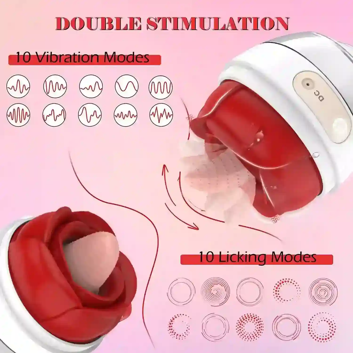 vibrateur lechage clitoridien double stimulation
