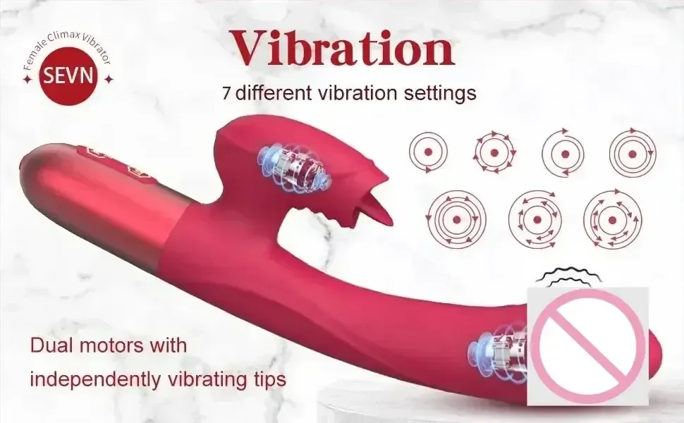 vibrateur lingual texture realiste pour femme