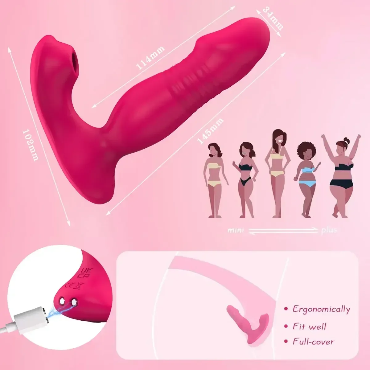 vibrateur point g et clitoris ergonomique