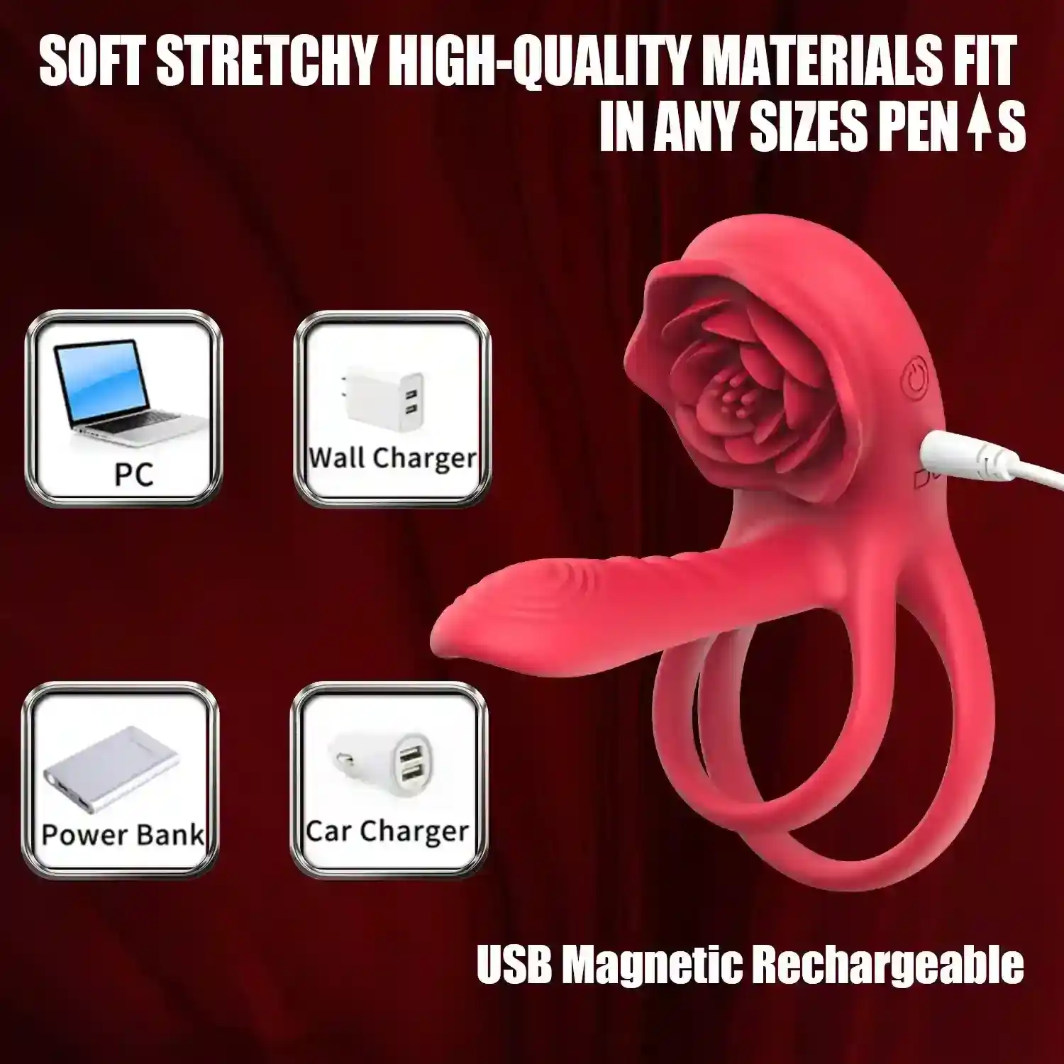 vibrateur point g incurve silicone rose