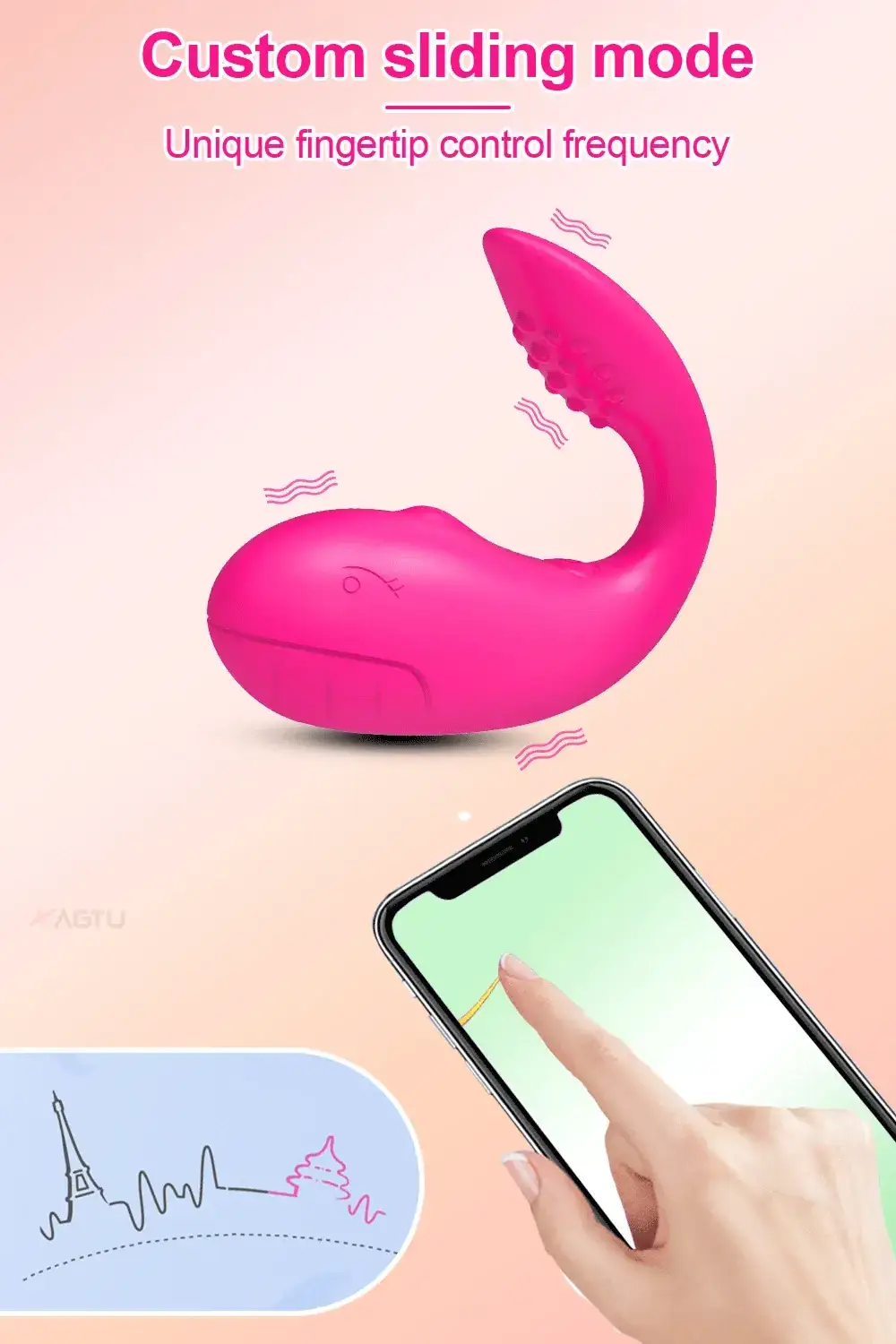 vibrateur portable ergonomique pour clitoris