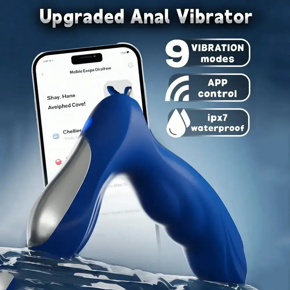vibrateur prostate en silicone doux