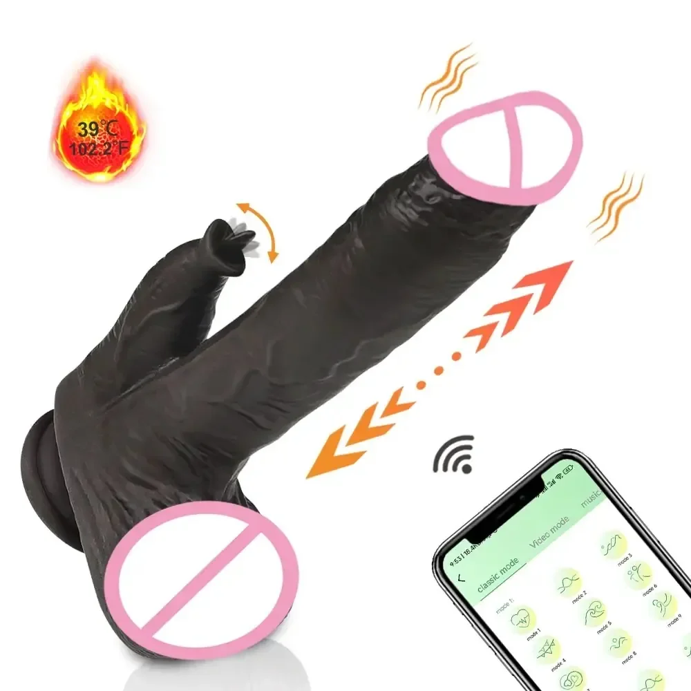 vibrateur réaliste avec mouvement de poussée