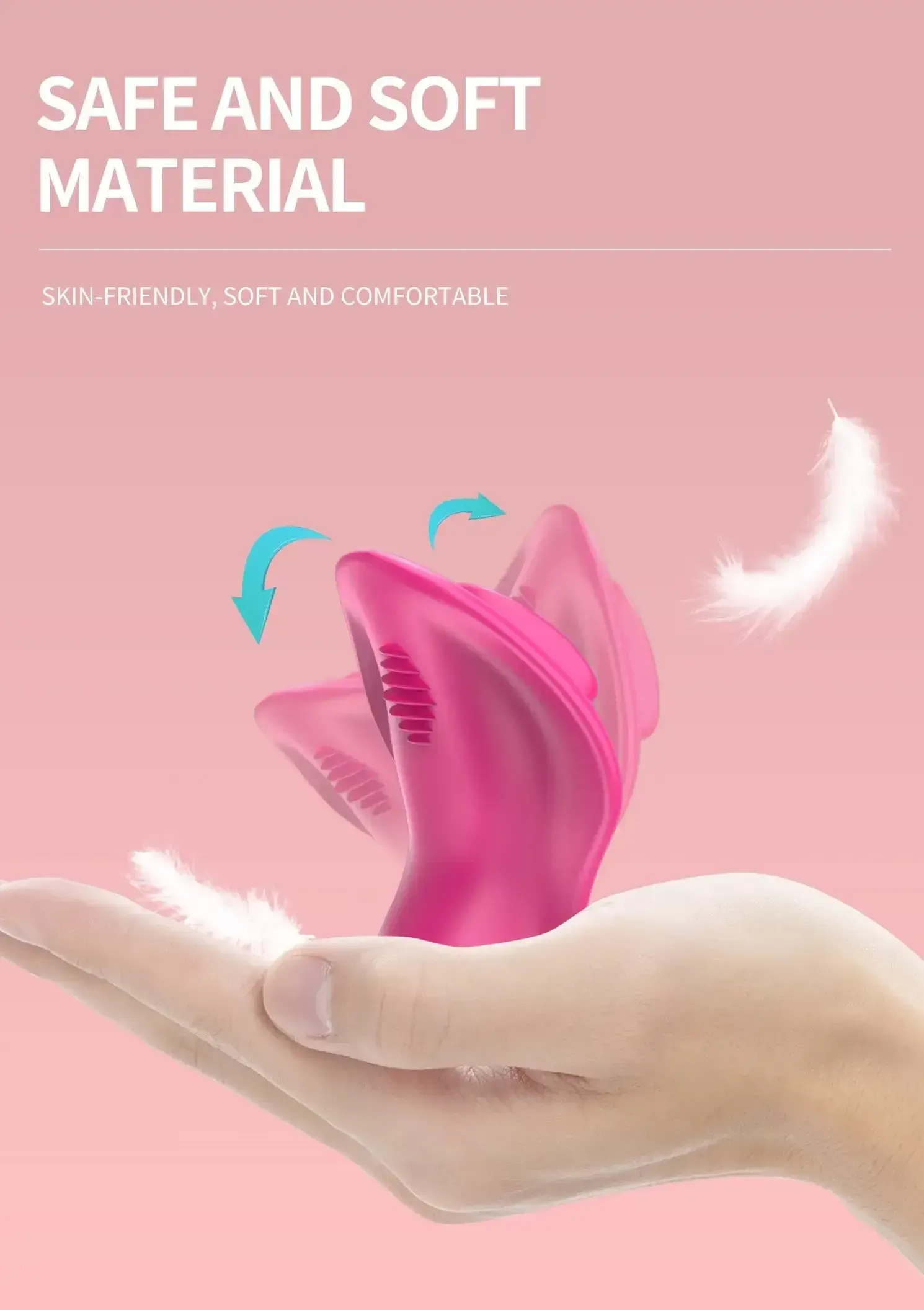 vibrateur rechargeable silicone doux sur