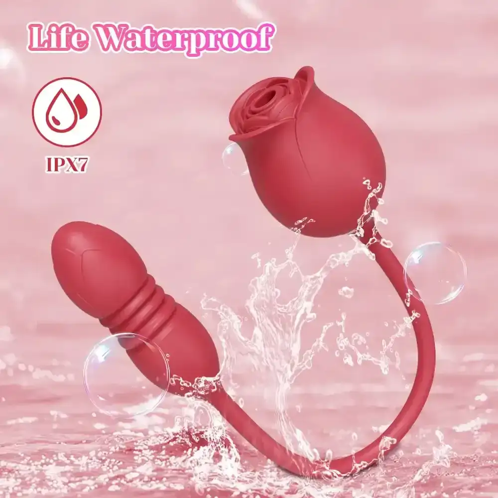 vibrateur rose a ondes de pression silencieux