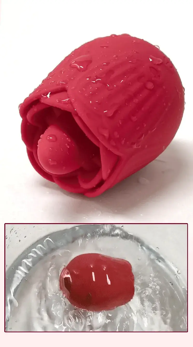 vibrateur rose avec 10 modes de lechage