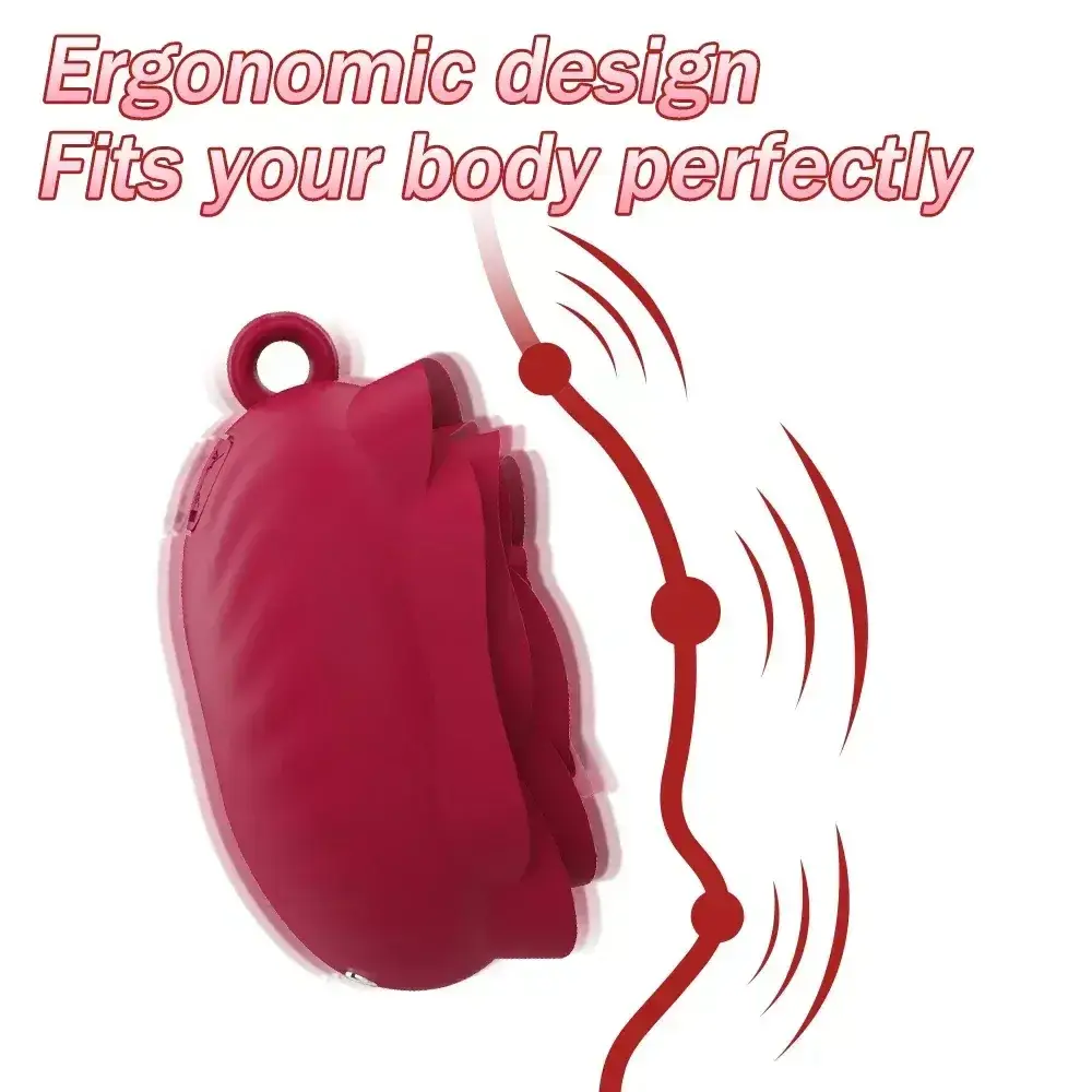 vibrateur rose forme de rose etanche