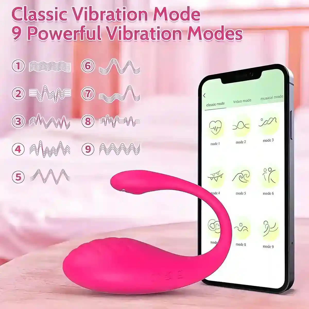 vibrateur sans fil controle longue distance