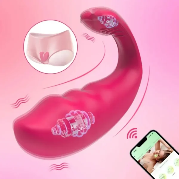 vibromasseur mains libres app contrôle noir
